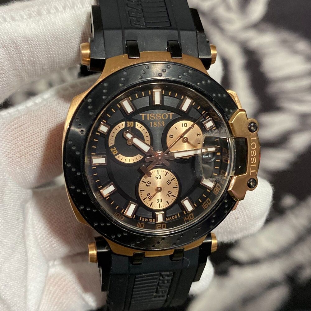 Tissot T-Race T1154173705100 Black Silicone Strap Chronograph Quartz Men's Watch
